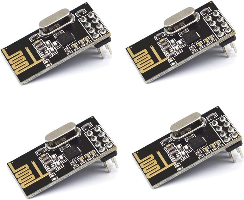 hiBCTR 4 Pieces of NRF24L01+ Wireless Transceiver Module 2.4G Wireless Transceiver Modules - Image 1